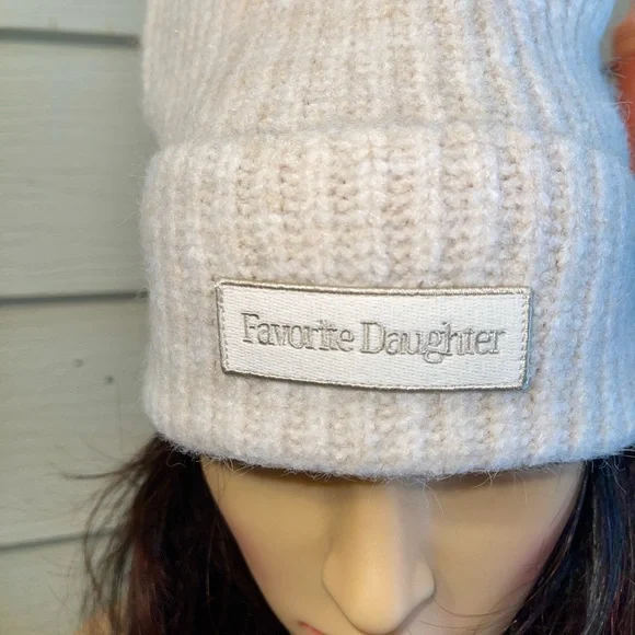 Favorite Daughter Cream Knit Beanie - Picture 6 of 11